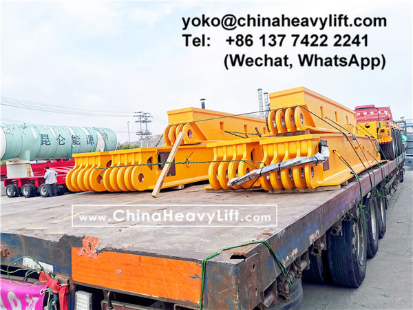 CHINA HEAVY LIFT manufacture 140 ton Vessel Bridge and Split Modular Trailer compatible Goldhofer THP/SL to Manila Philippines, www.chinaheavylift.com