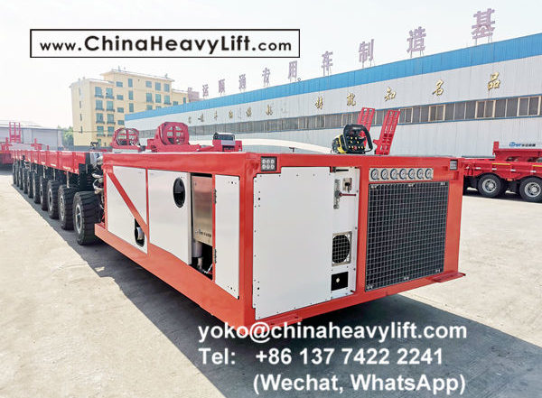 CHINA HEAVY LIFT manufacture 48 axle line Scheuerle SPMT Self-propelled Modular Transporters, PPU power pack unit and Spacer, www.chinaheavylift.com