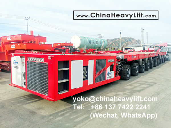 CHINA HEAVY LIFT manufacture 48 axle line Scheuerle SPMT Self-propelled Modular Transporters, PPU power pack unit and Spacer, www.chinaheavylift.com