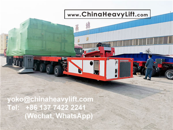 CHINA HEAVY LIFT manufacture 48 axle line Scheuerle SPMT Self-propelled Modular Transporters, PPU power pack unit and Spacer, www.chinaheavylift.com