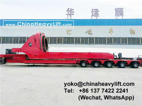 CHINA HEAVY LIFT manufacture Rotor Blade Adapter and modular trailers, Blade lifter, Lifting torque 1200 mt, www.chinaheavylift.com