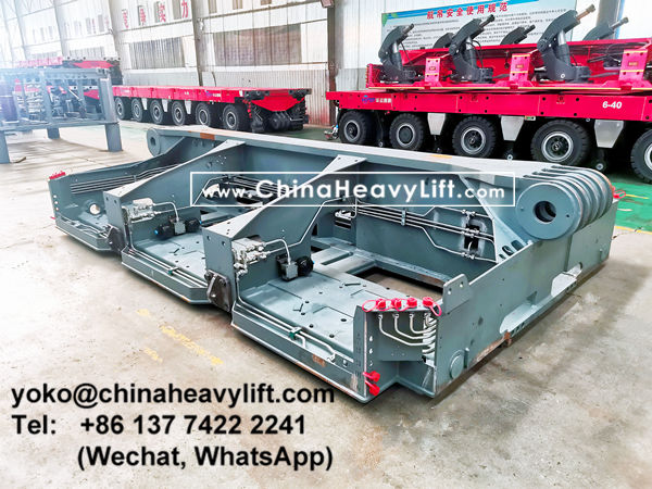 CHINA HEAVY LIFT manufacture modular trailer compatible Goldhofer THP/SL heavy duty modules to Algiers Algeria, www.chinaheavylift.com