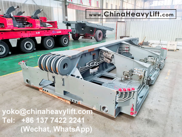 CHINA HEAVY LIFT manufacture modular trailer compatible Goldhofer THP/SL heavy duty modules to Algiers Algeria, www.chinaheavylift.com