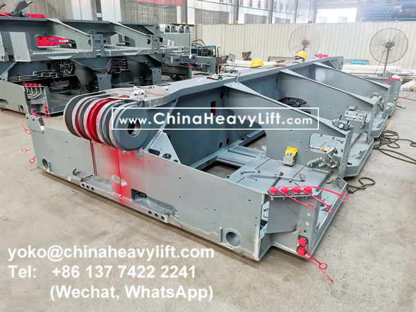 CHINA HEAVY LIFT manufacture modular trailer compatible Goldhofer THP/SL heavy duty modules to Algiers Algeria, www.chinaheavylift.com