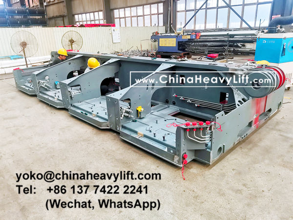 CHINA HEAVY LIFT manufacture modular trailer compatible Goldhofer THP/SL heavy duty modules to Algiers Algeria, www.chinaheavylift.com