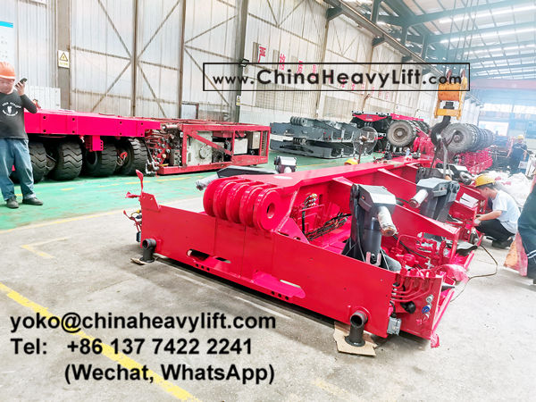 CHINA HEAVY LIFT manufacture modular trailer compatible Goldhofer THP/SL heavy duty modules to Algiers Algeria, www.chinaheavylift.com