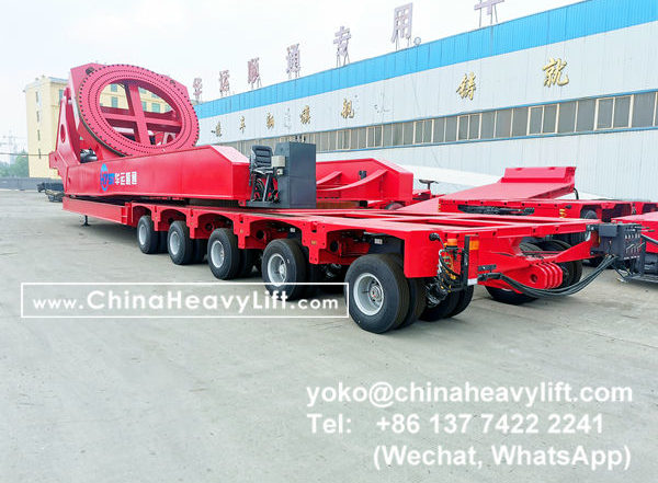 CHINA HEAVY LIFT manufacture Rotor Blade Adapter and modular trailers, Blade lifter, Lifting torque 1200 mt, www.chinaheavylift.com