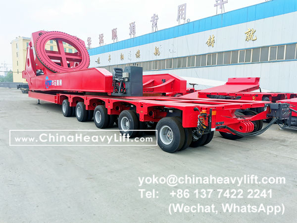 CHINA HEAVY LIFT manufacture Rotor Blade Adapter and modular trailers, Blade lifter, Lifting torque 1200 mt, www.chinaheavylift.com