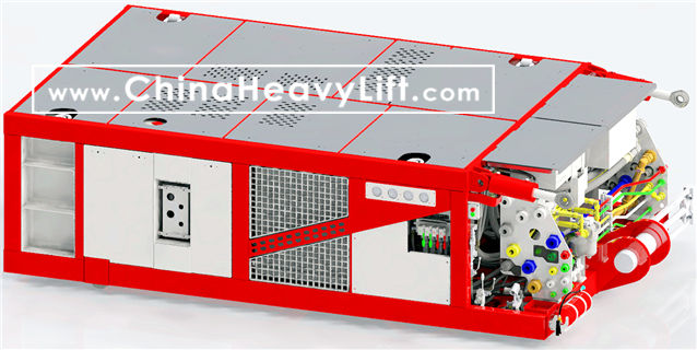 PPU SPMT 3D drawing, www.chinaheavylift.com CHINA HEAVY LIFT manufacture Self-propelled Modular Transporters (SPMT) Scheuerle model 52 axle line SPMT 2000 ton loading test, www.chinaheavylift.com