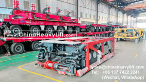compatible Scheuerle SPMT, CHINA HEAVY LIFT manufacture 120 axle line SPMT Self-propelled Modular Transporters and PPU power pack unit