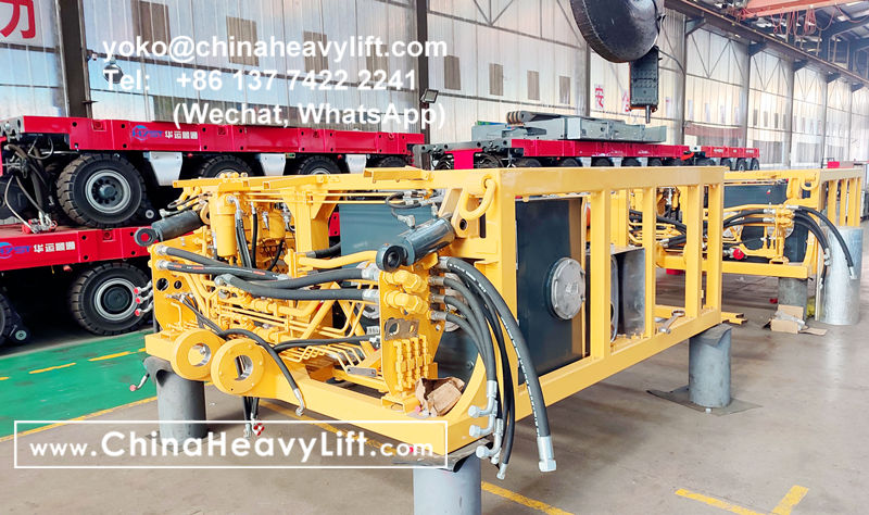 CHINA HEAVY LIFT manufacture 120 axle line Scheuerle SPMT Self-propelled Modular Transporters PPU power pack unit, www.chinaheavylift.com