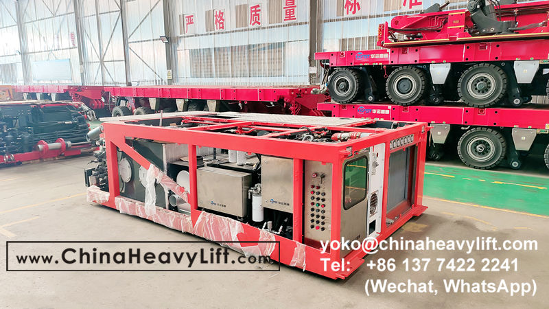 CHINA HEAVY LIFT manufacture 120 axle line Scheuerle SPMT Self-propelled Modular Transporters PPU power pack unit, www.chinaheavylift.com