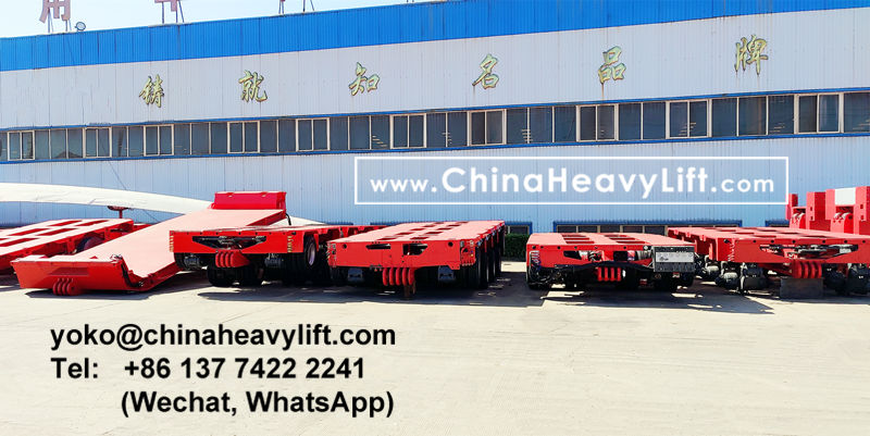 CHINA HEAVY LIFT manufacture modular trailer and 250 ton drop deck compatible Goldhofer multi axle trailer, www.chinaheavylift.com