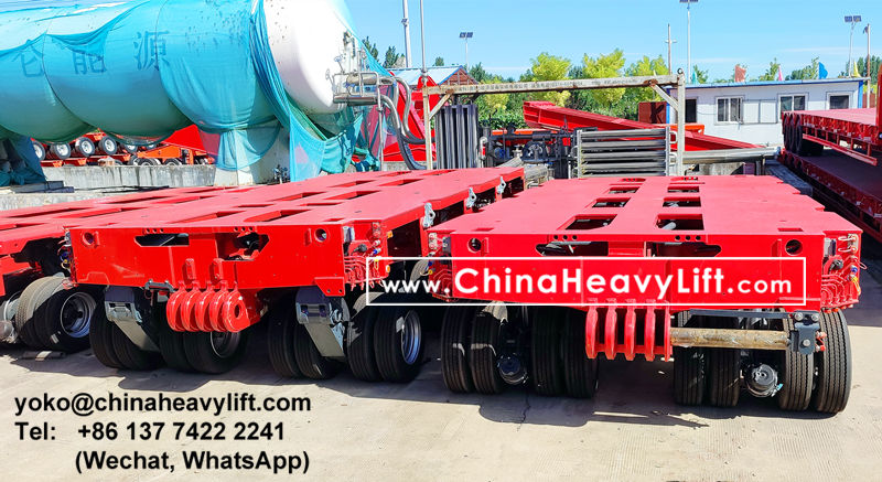 CHINA HEAVY LIFT manufacture modular trailer and 250 ton drop deck compatible Goldhofer multi axle trailer, www.chinaheavylift.com