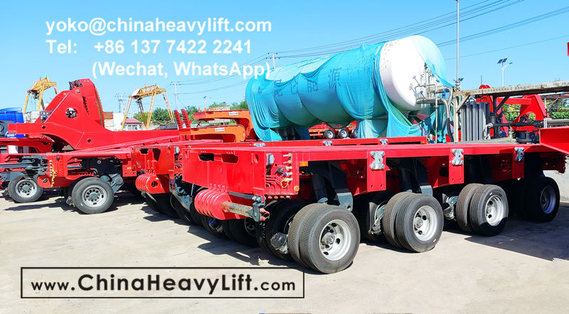 CHINA HEAVY LIFT manufacture modular trailer and 250 ton drop deck compatible Goldhofer multi axle trailer, www.chinaheavylift.com