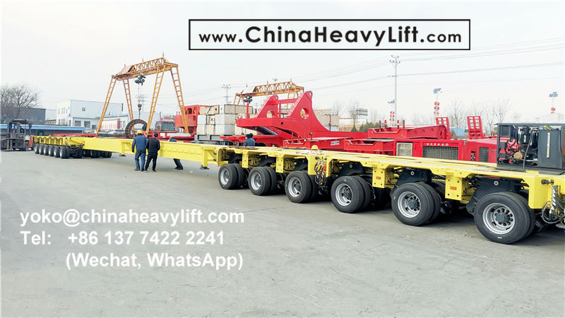 CHINA HEAVY LIFT manufacture Telescopic Beam Extendable Spacer for Hydraulic Modular Trailer, www.chinaheavylift.com