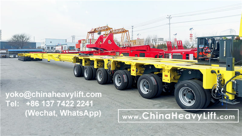 CHINA HEAVY LIFT manufacture Telescopic Beam Extendable Spacer for Hydraulic Modular Trailer, www.chinaheavylift.com